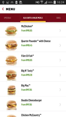 McDelivery Malaysia android App screenshot 2